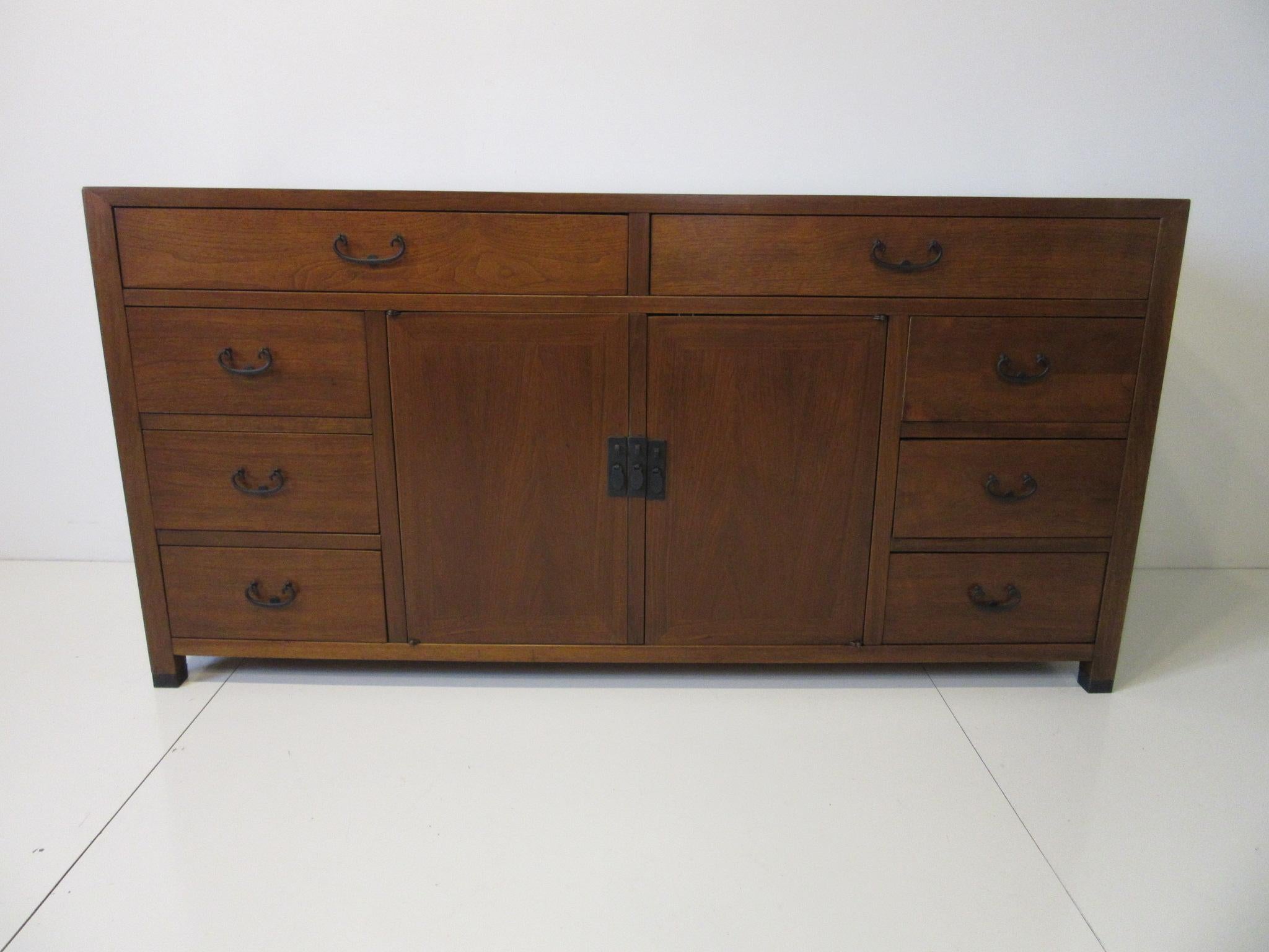 Walnut Credenza / Cabinet by American of Martinsville 7