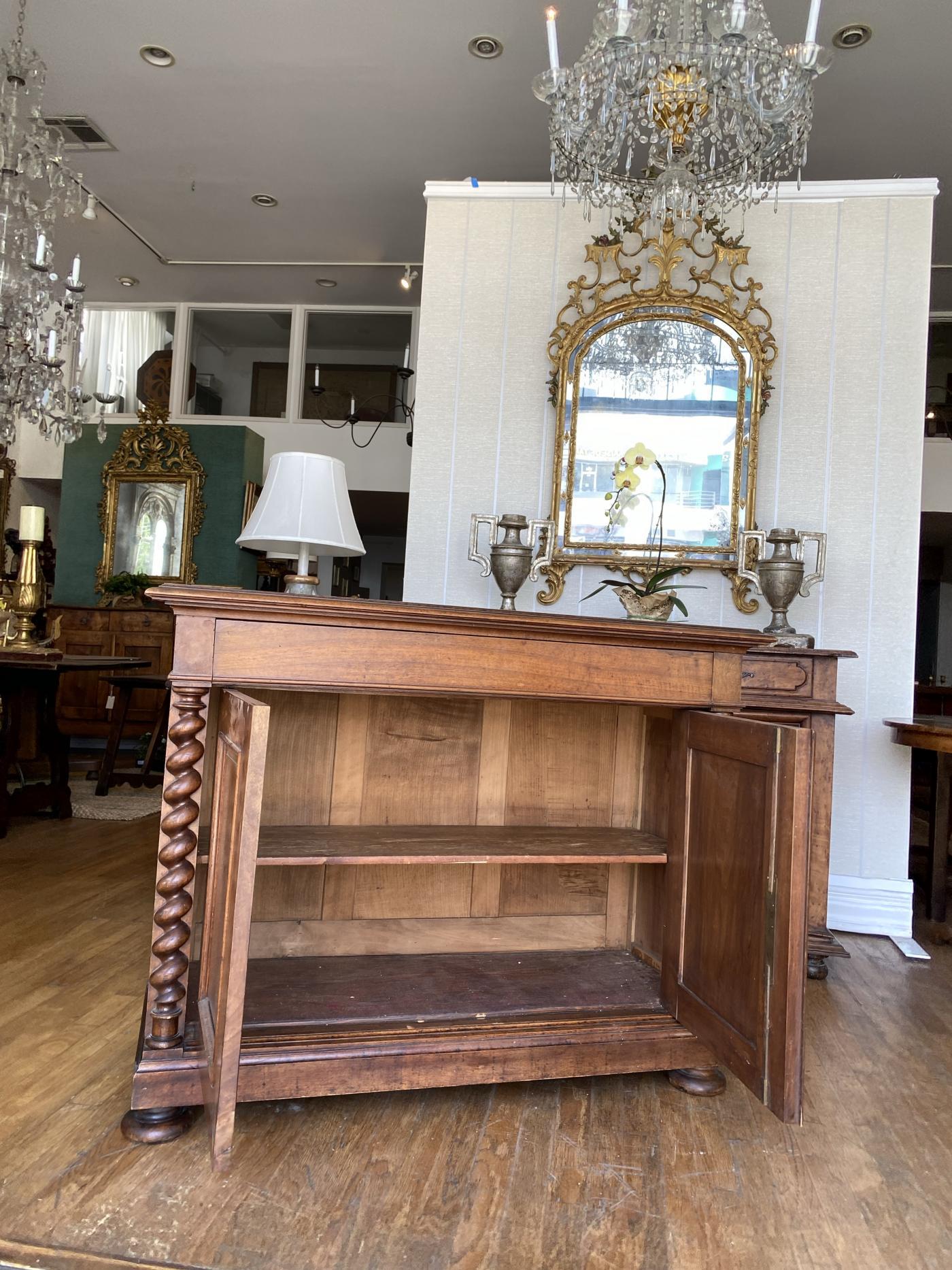  Walnut Credenza, circa 1860 For Sale 2