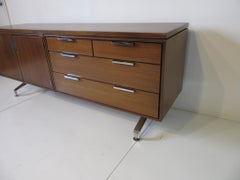 Walnut Credenza Designed in the Manner of Borsani for the Imperial Desk Co.