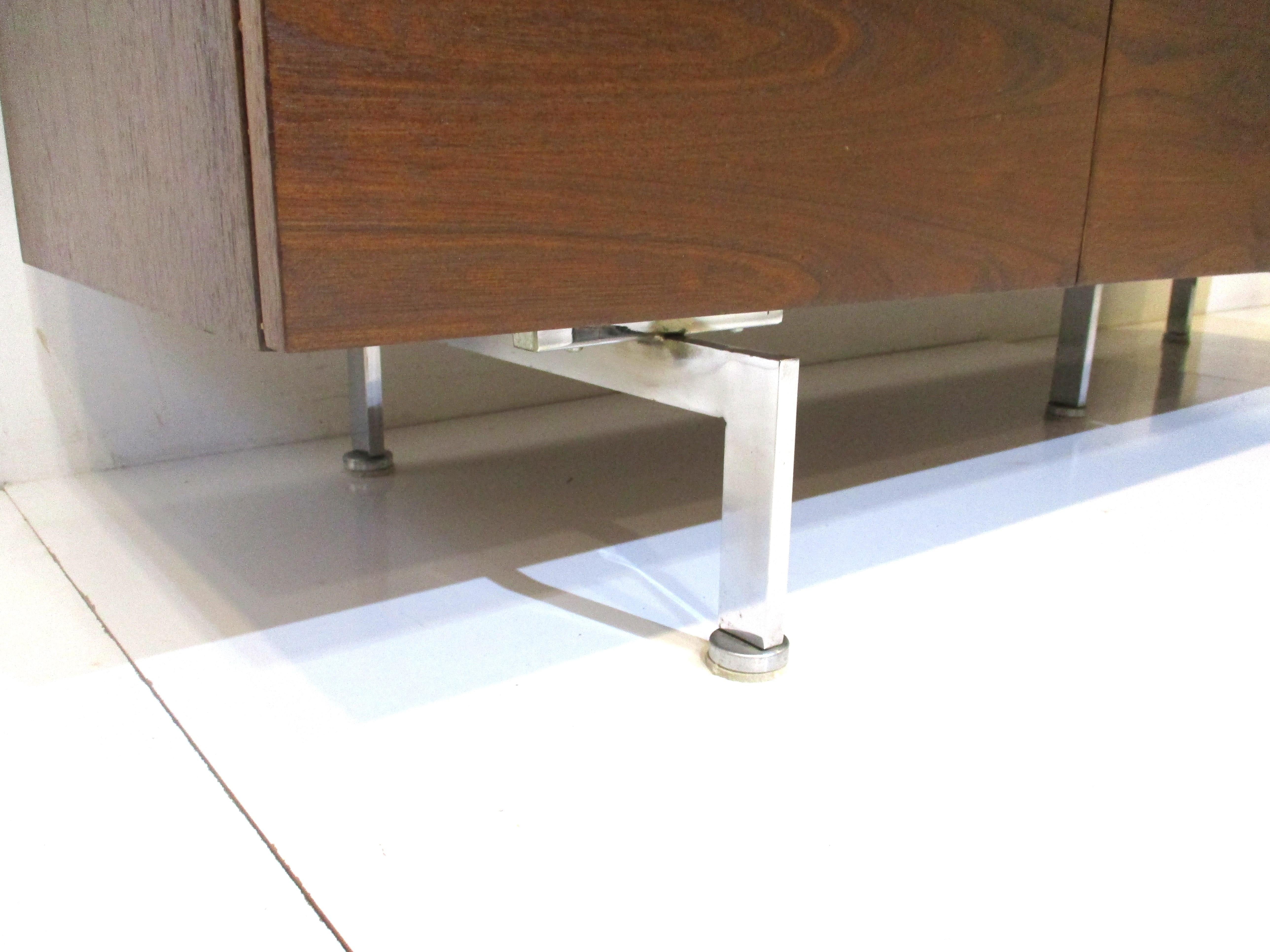 Walnut Credenza in the style of Knoll by Robert John 5