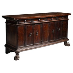 Walnut Credenza, Italy circa 1790