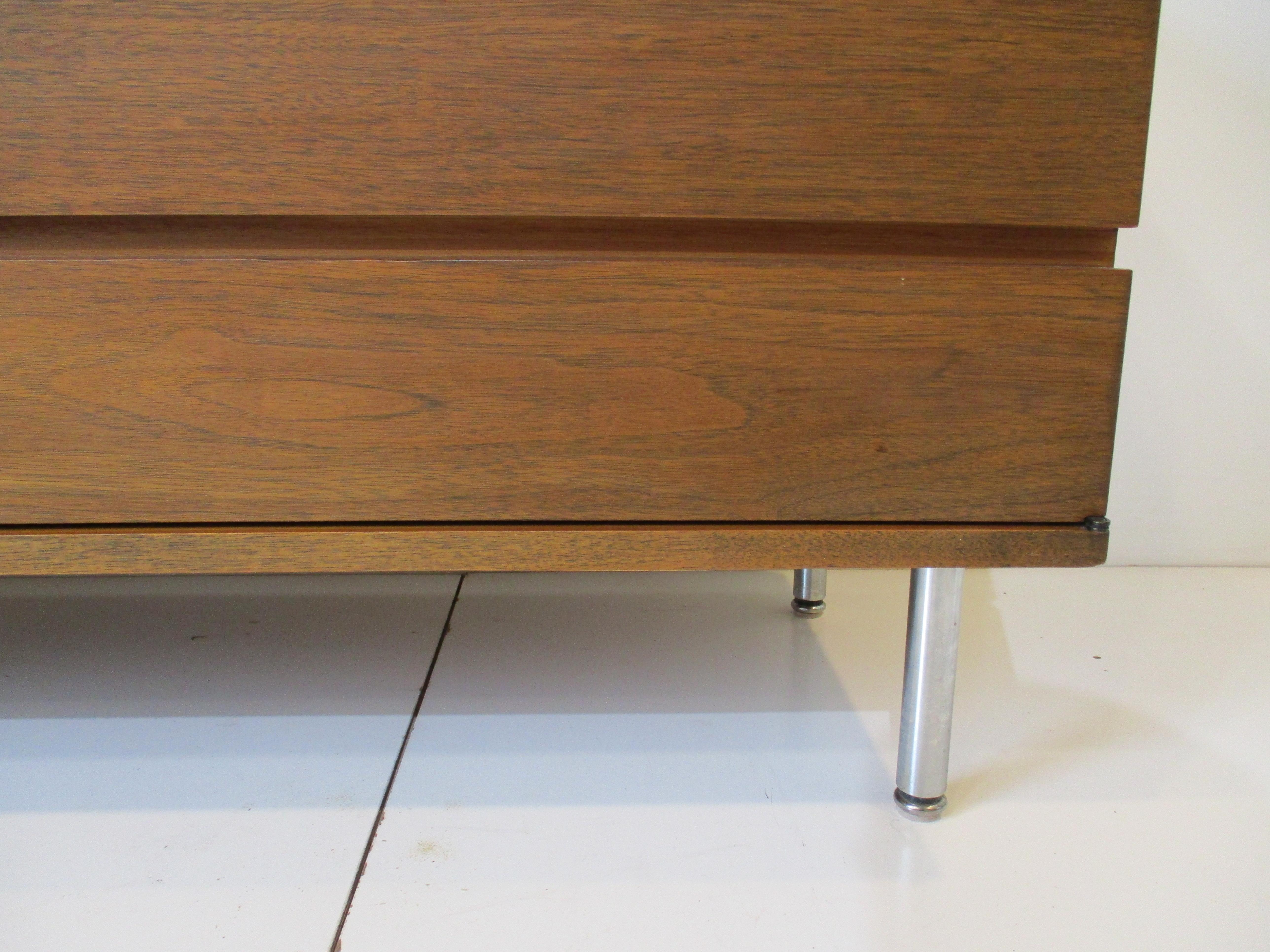 Walnut Credenza Sideboard in the Style of George Nelson / Herman Miller 6