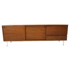 Walnut Credenza Sideboard in the Style of George Nelson / Herman Miller