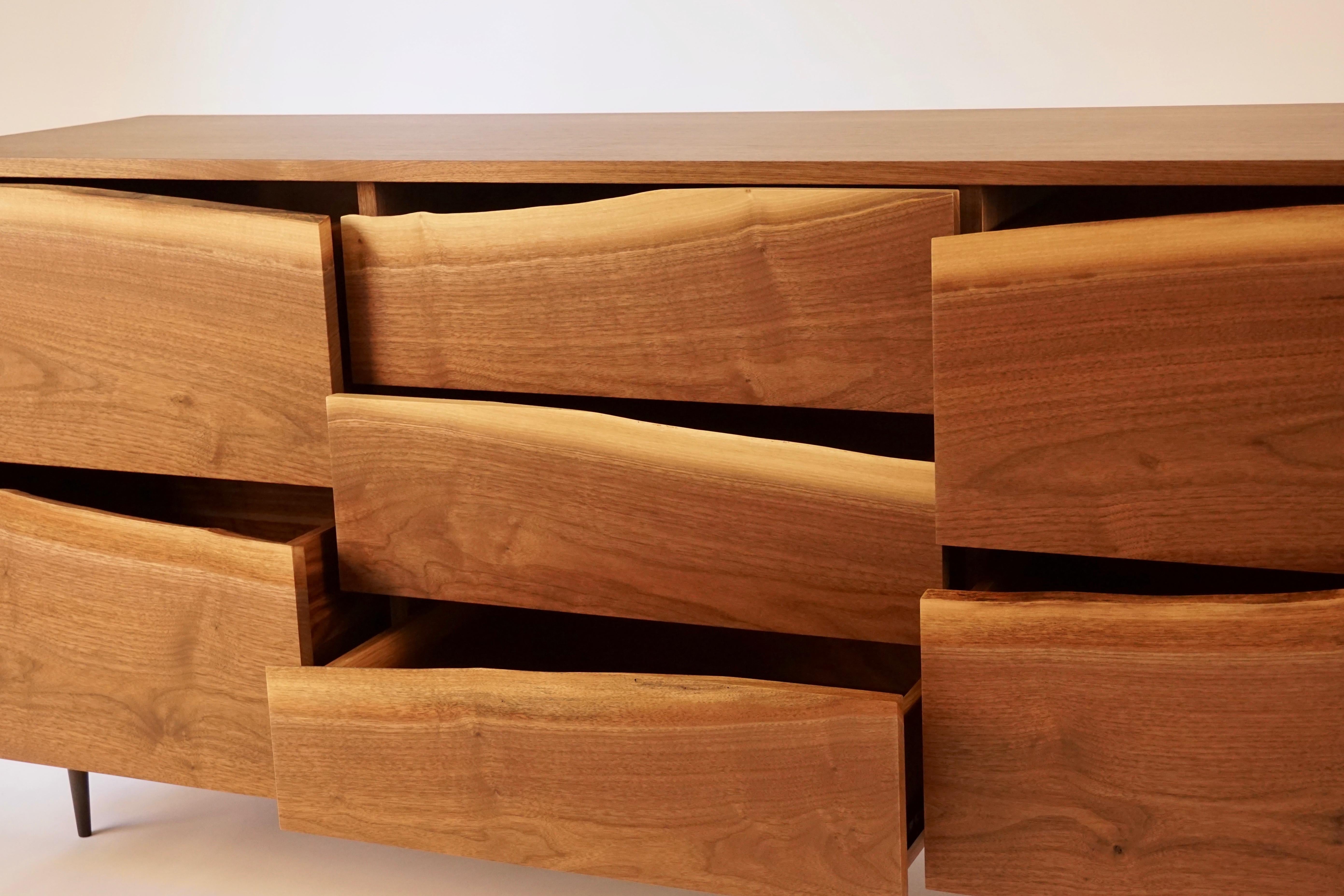 walnut drawer fronts