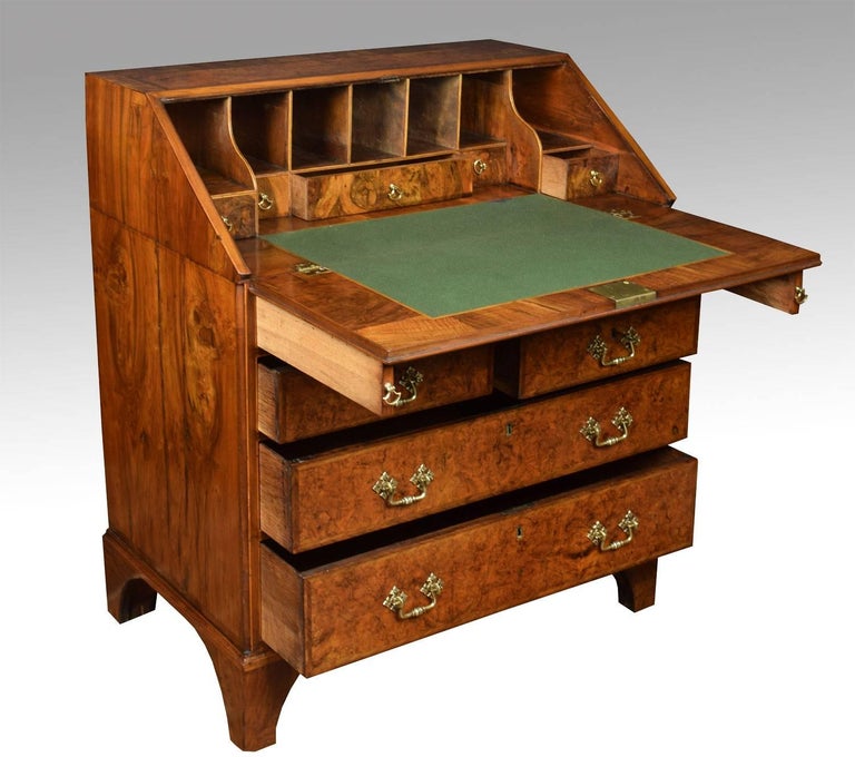 Walnut Crossbanded Writing Bureau at 1stDibs