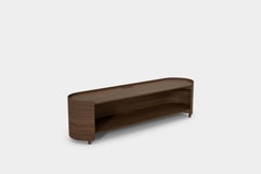 Prima Tv Cabinet, Media Unit, Credenza in Walnut Wood Veneer by Joel Escalona