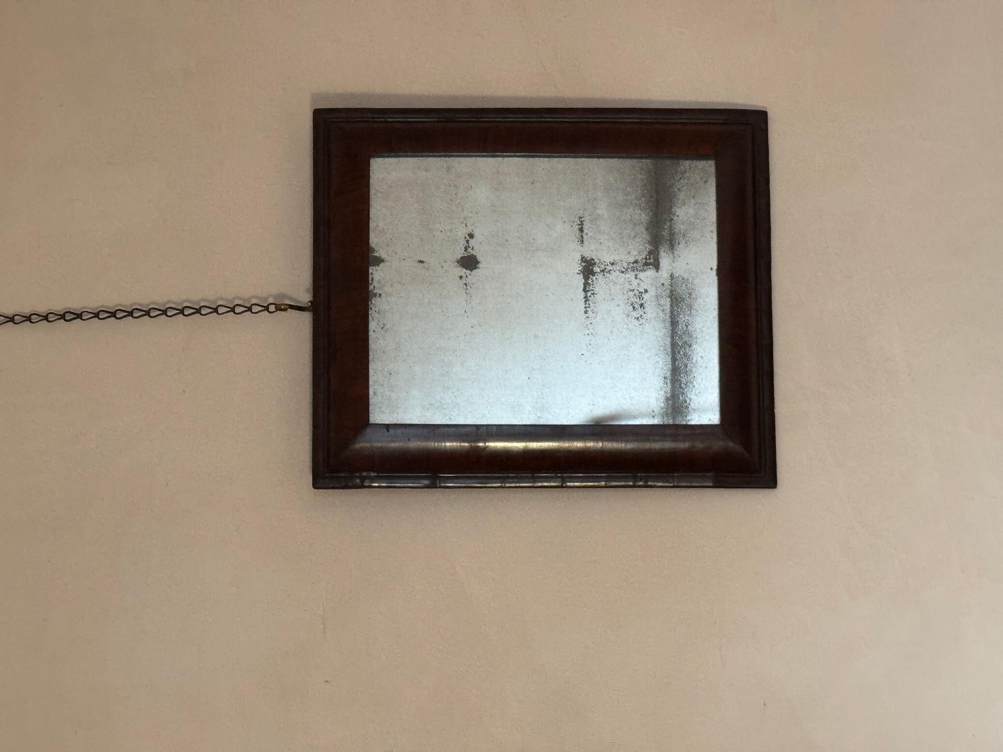 Walnut Cushion Frame Mirror Nogal en venta
