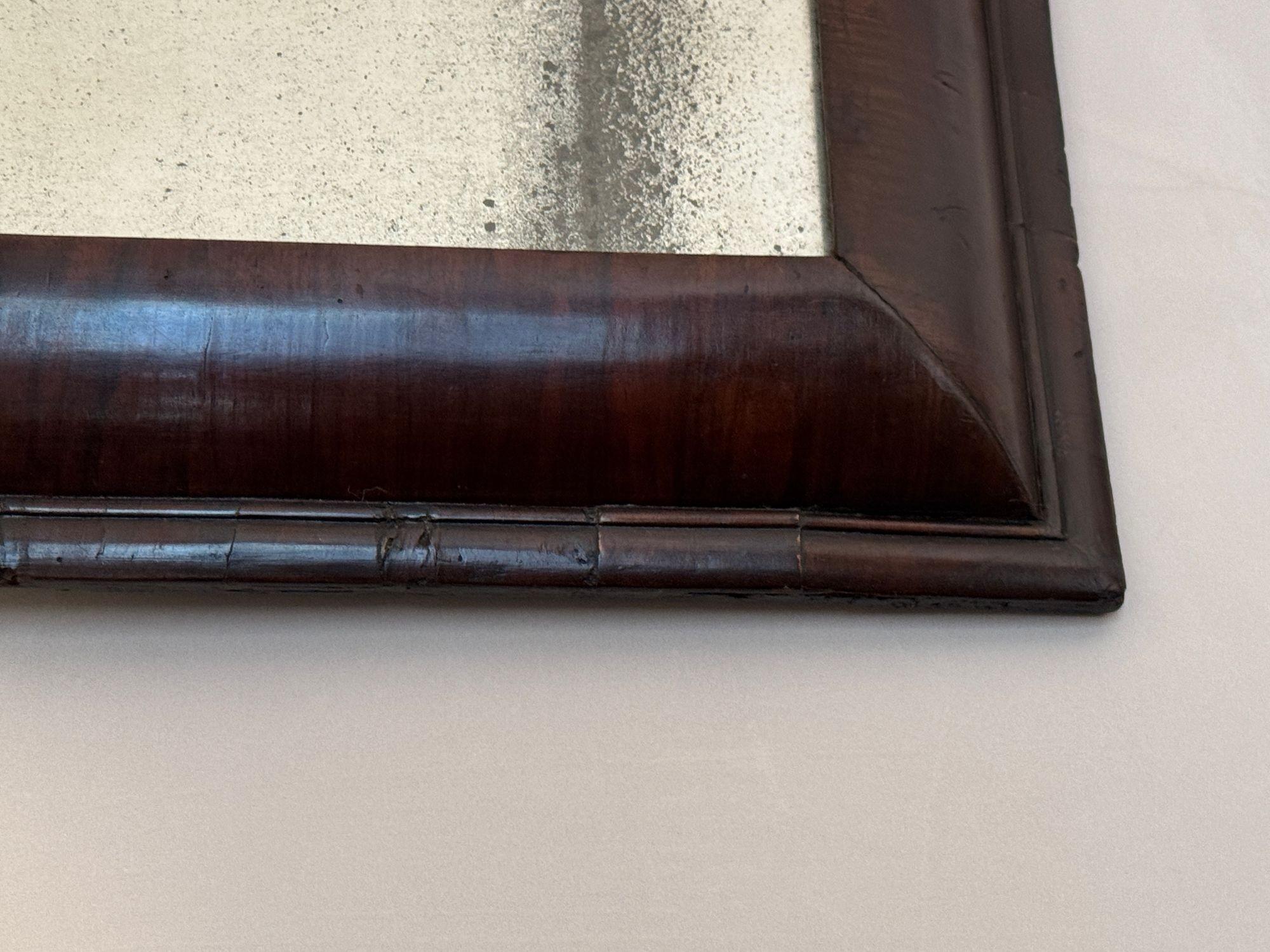 Walnut Cushion Frame Mirror en venta 1