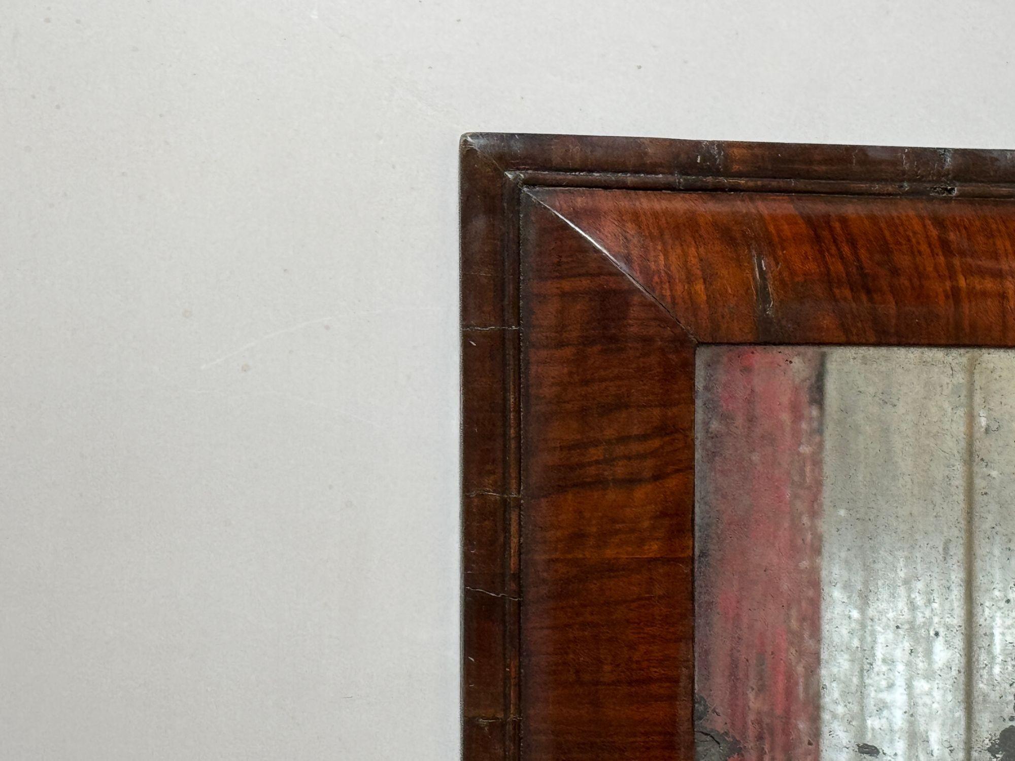 Walnut Cushion Frame Mirror en venta 3