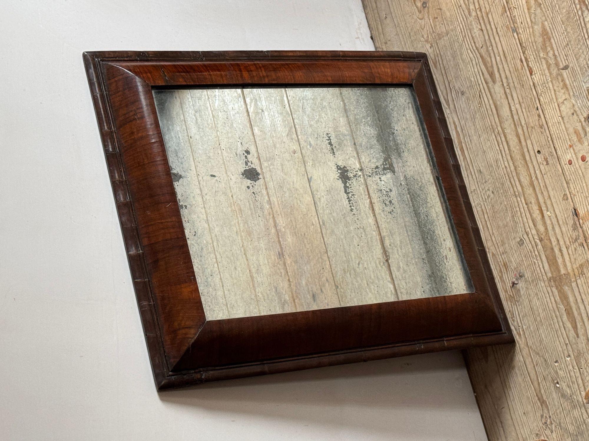 Walnut Cushion Frame Mirror en venta 4