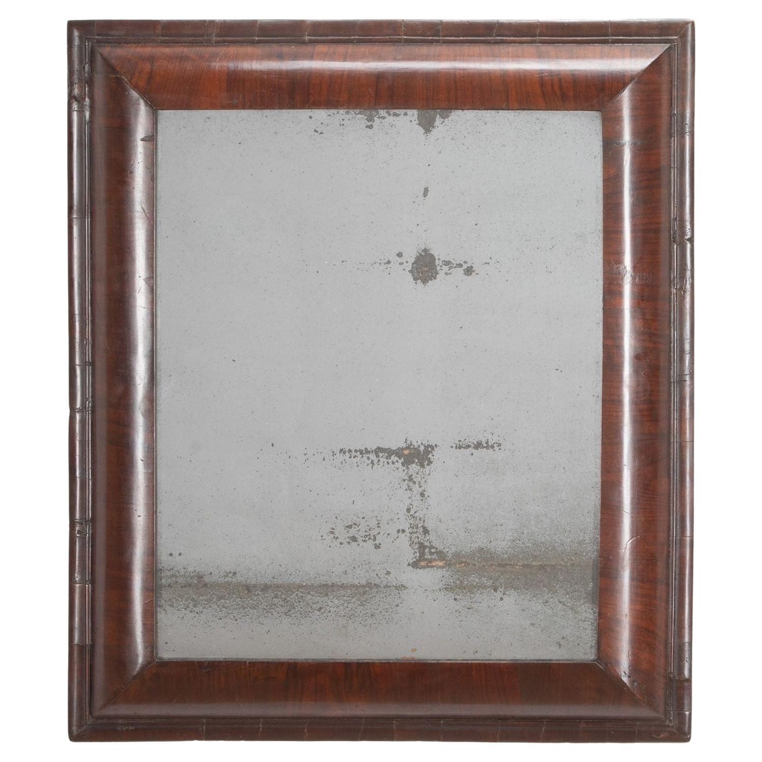 Walnut Cushion Frame Mirror en venta