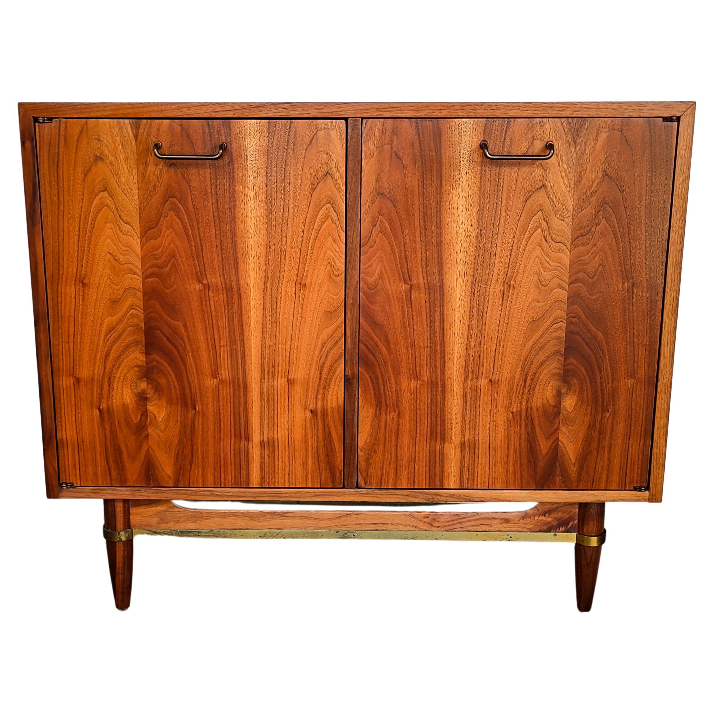 Walnut 'Dania' Small Cabinet by American of Martinsville