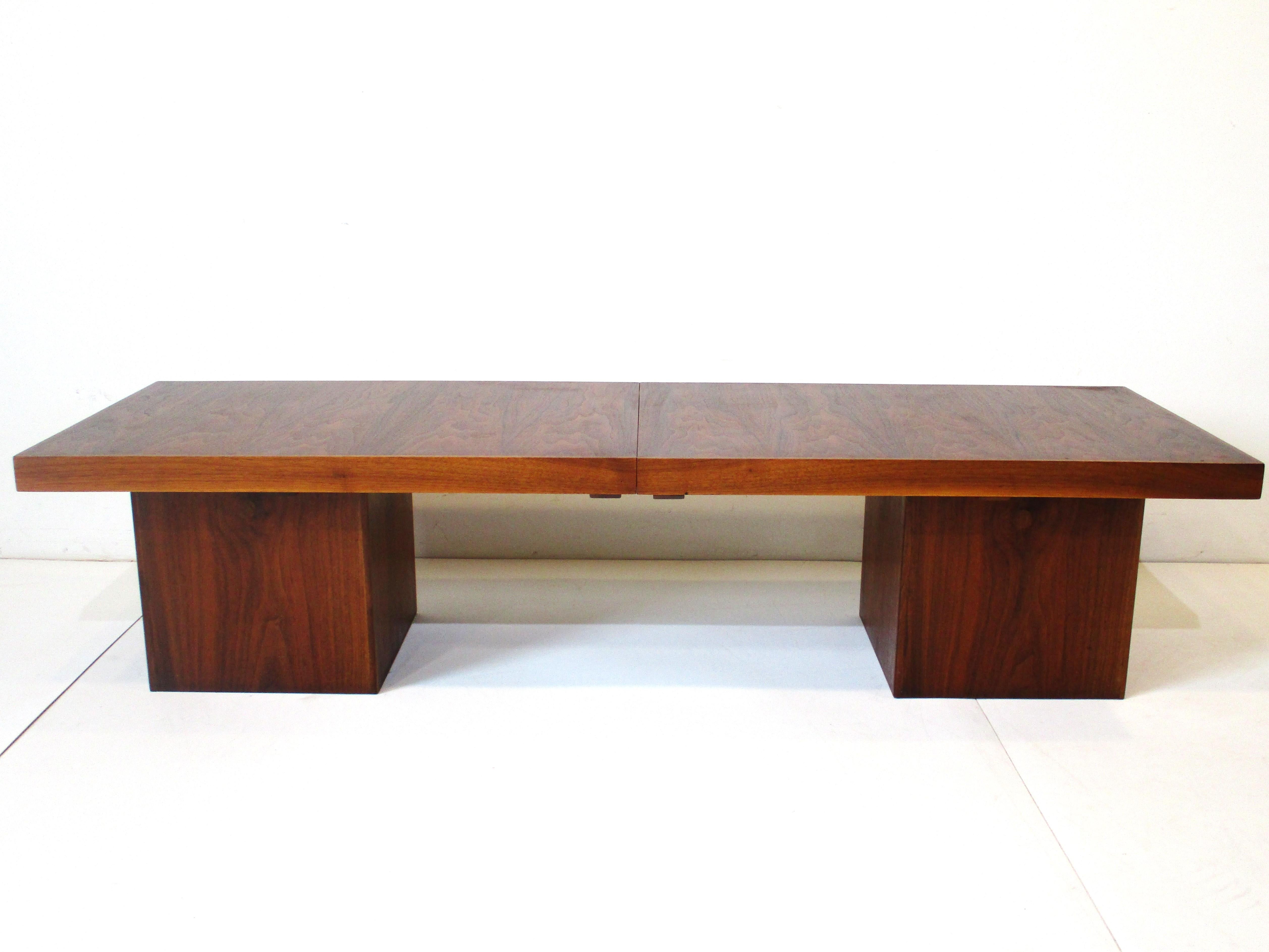 Walnut Danish Styled Expandable Coffee Table by Otmar  4