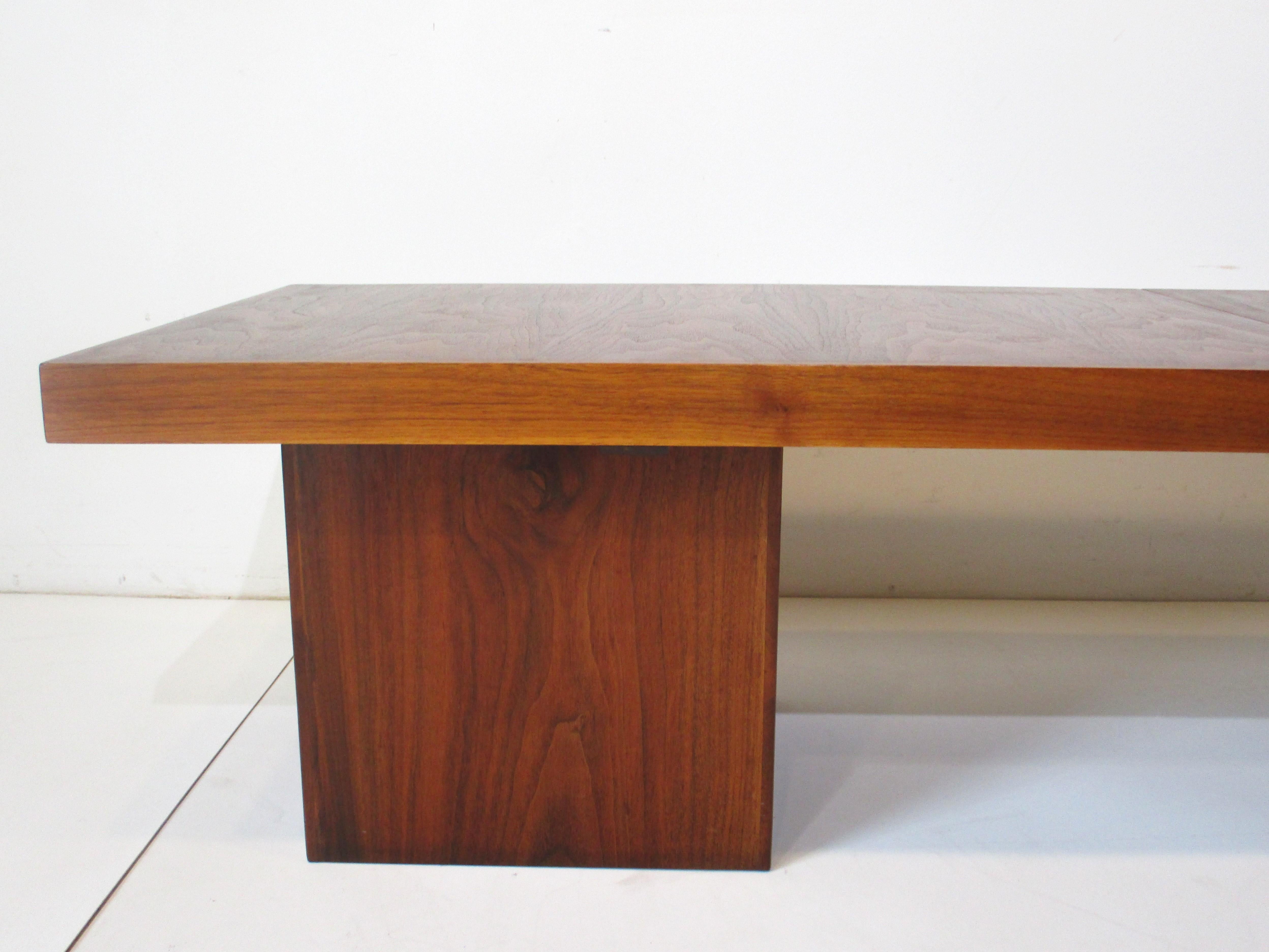 American Walnut Danish Styled Expandable Coffee Table by Otmar 