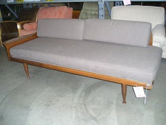 Walnut Daybed with Fan Arm by Frank & Son