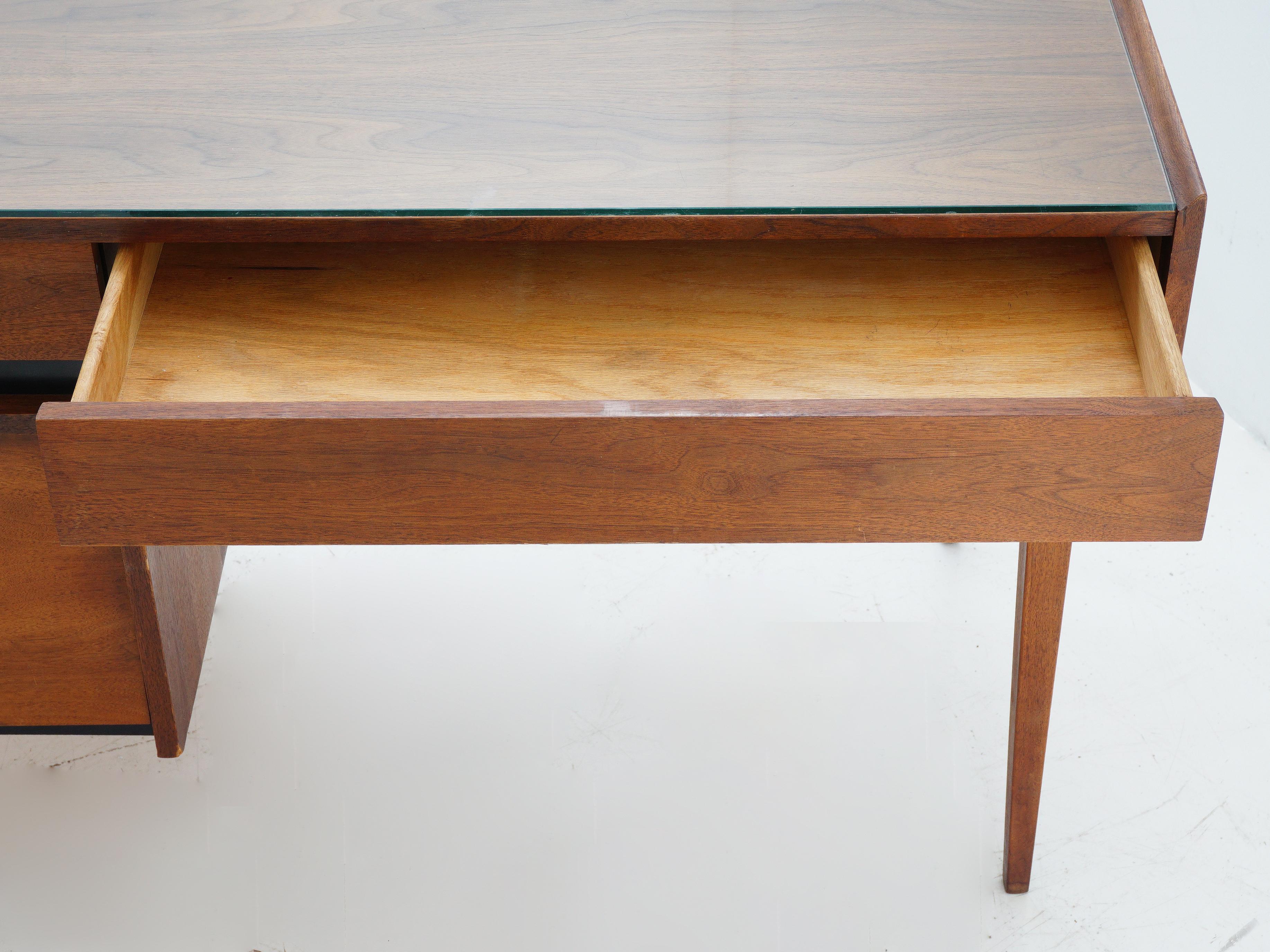 Walnut Desk by Dillingham Furniture, 1960s 1