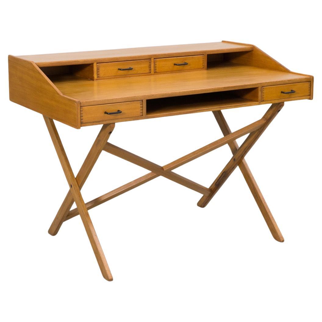 Walnut Desk by Gianfranco Frattini 1956 For Sale