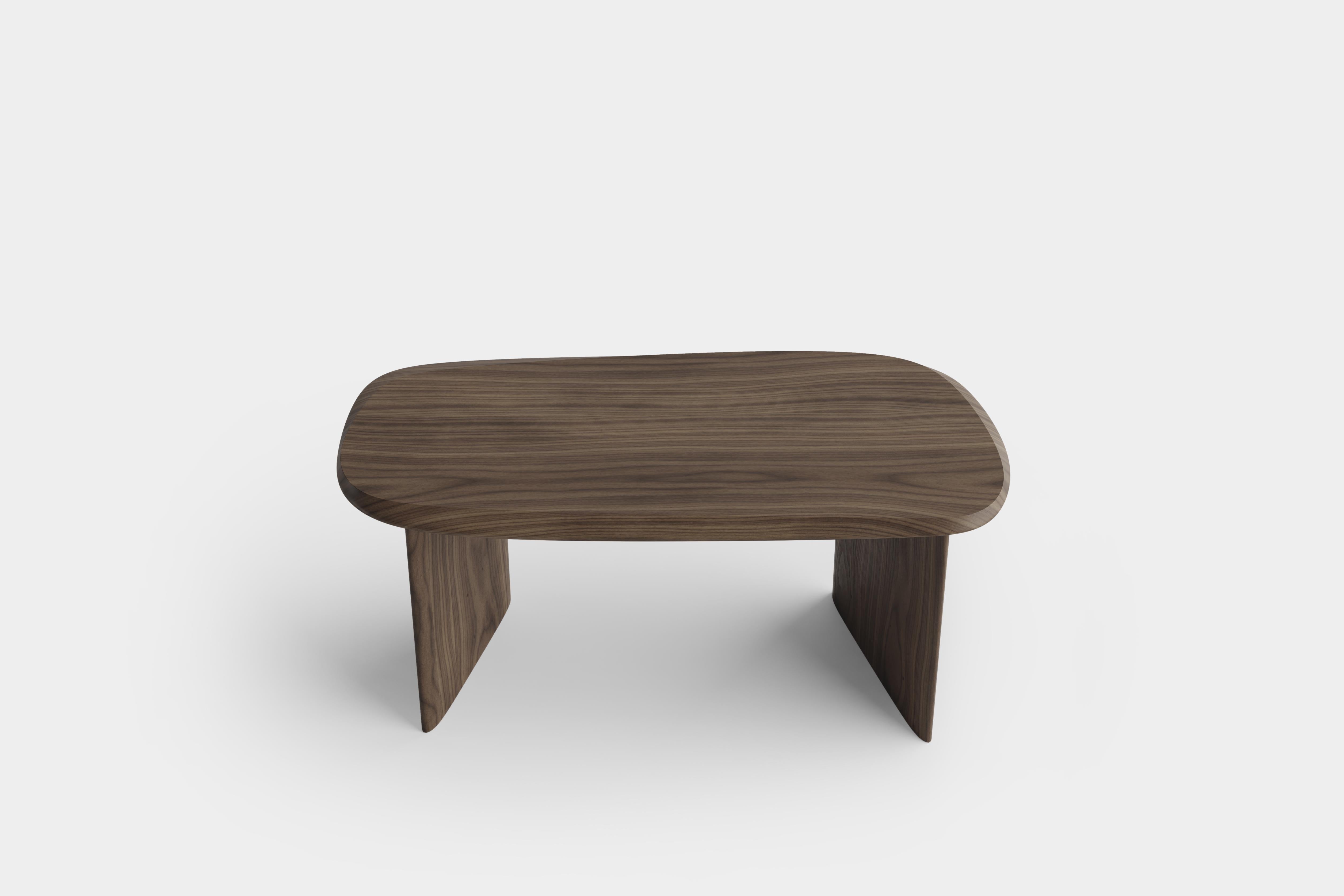 Duna Desk in Solid Walnut Wood, Home Office Writing Desk by Joel Escalona For Sale 3