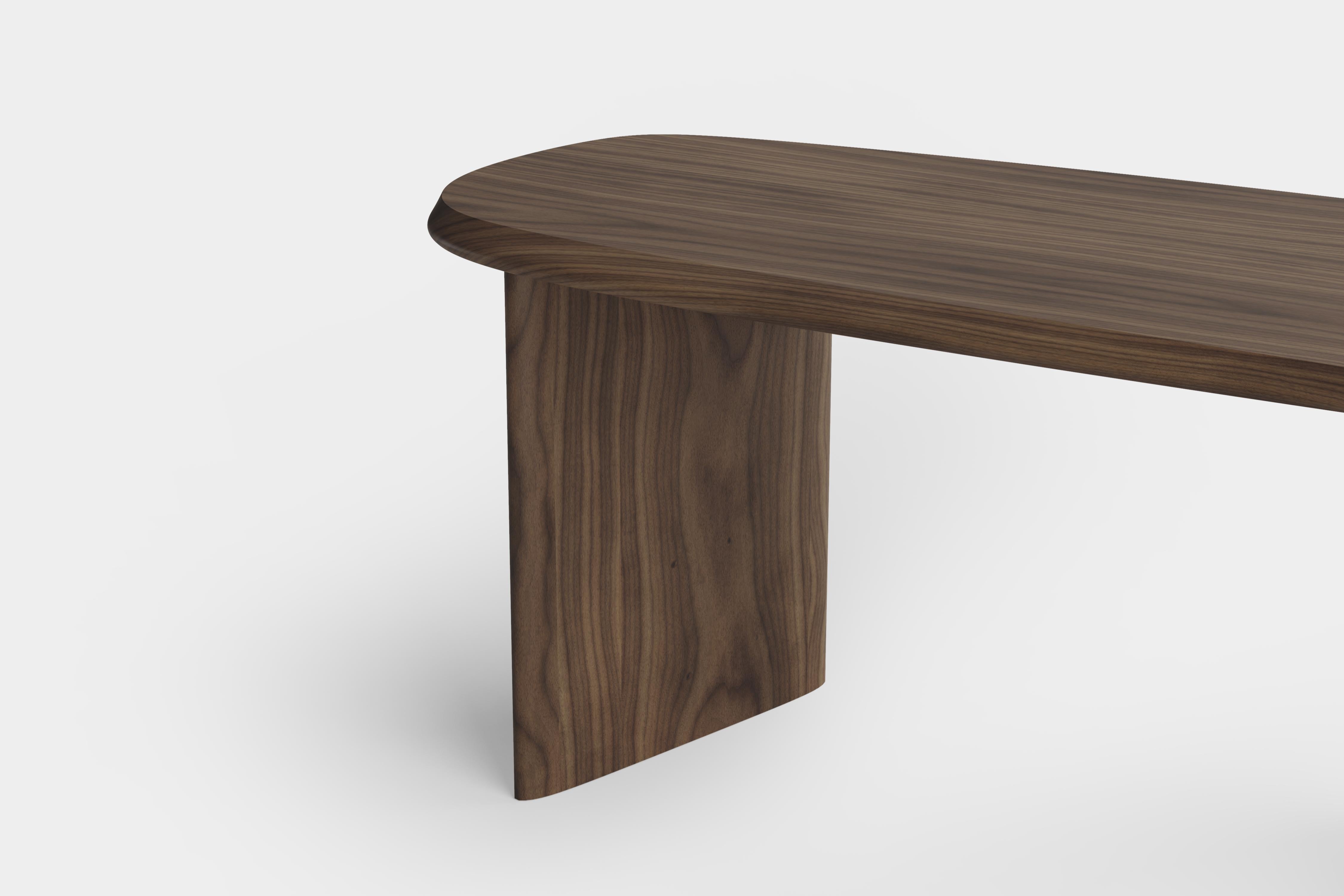 Duna Desk in Solid Walnut Wood, Home Office Writing Desk by Joel Escalona For Sale 6