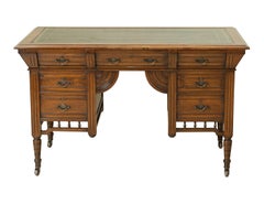 Antique, Small Ladies Walnut Partners Desk by Lovell & COX