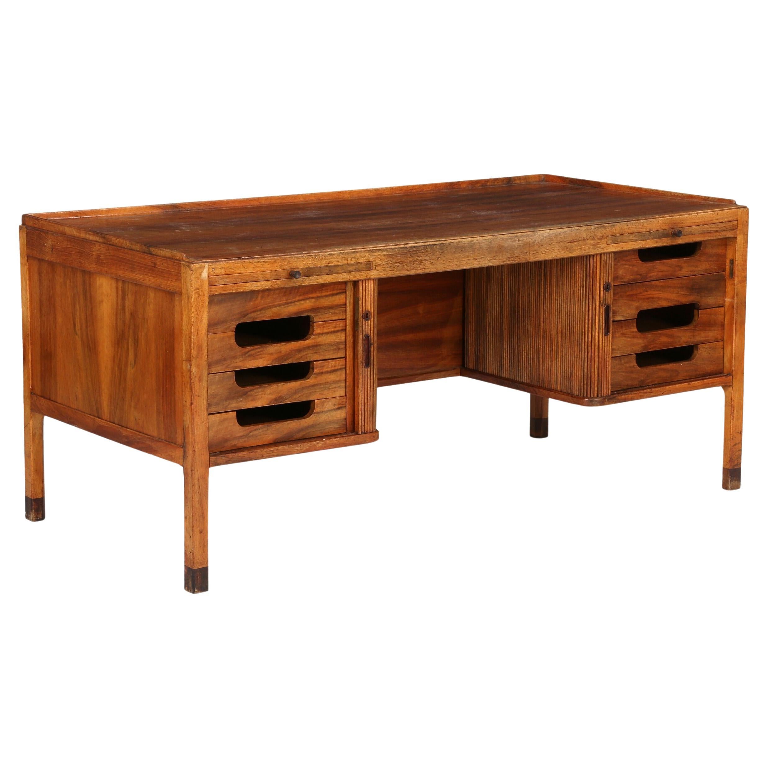 Walnut Desk and Sideboards Made by Ove Lander in 1947