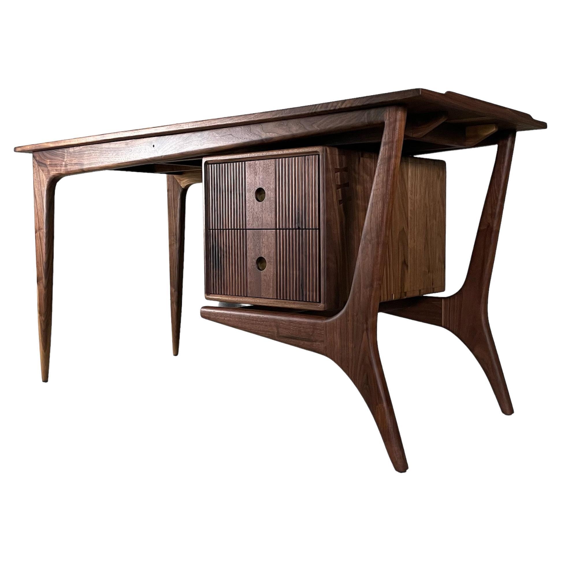 Walnut Desk No.1 by Kirby Furniture For Sale