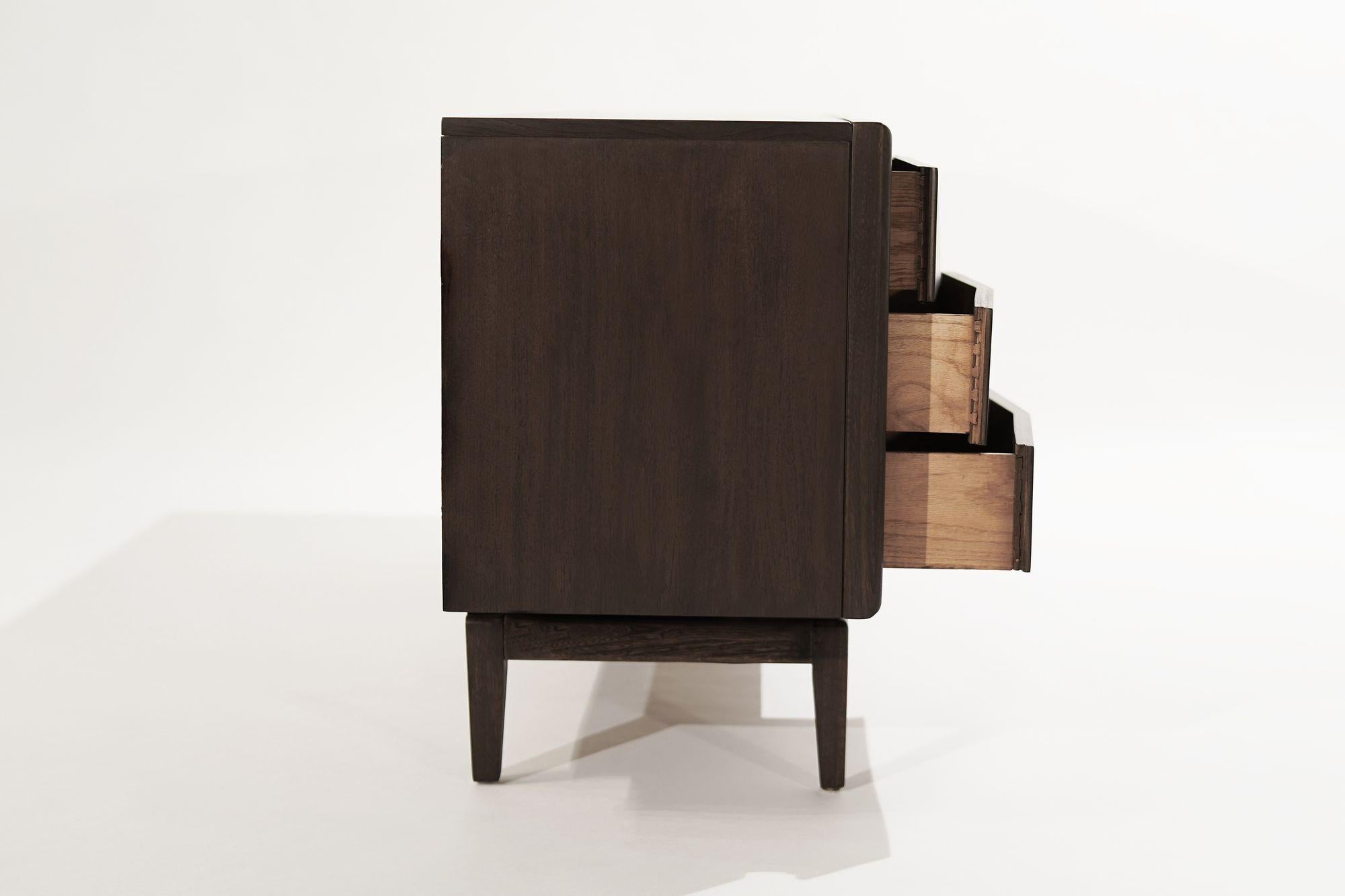 American Walnut Diamond Front Dresser, 1950s