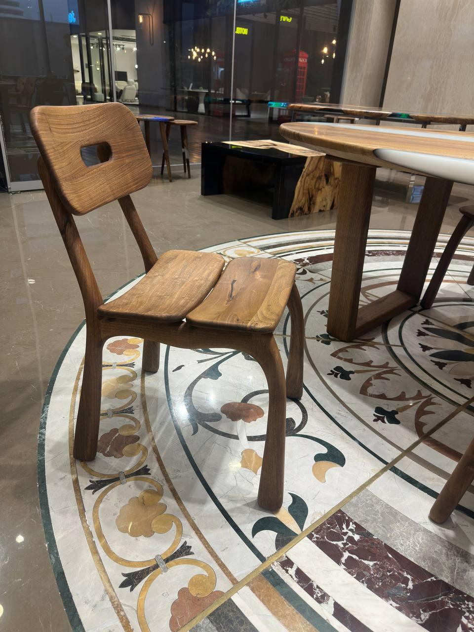 Walnut Dining Chair, Custom Wooden Chair, Wood Chair, Rustic Wood Chair In New Condition For Sale In İnegöl, TR