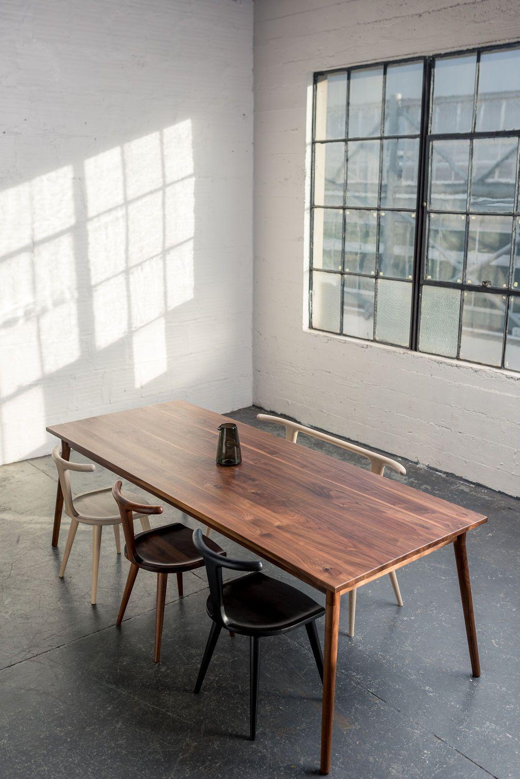 Modern Walnut Dining Table by Fernweh Woodworking