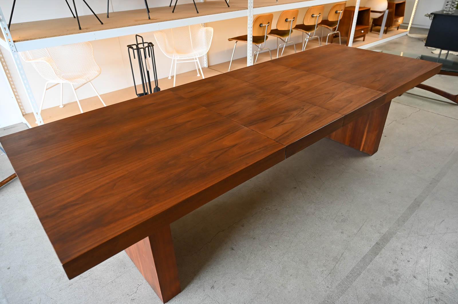 American Walnut Dining Table by Merton Gershun for Dillingham Esprit Collection, ca. 1970