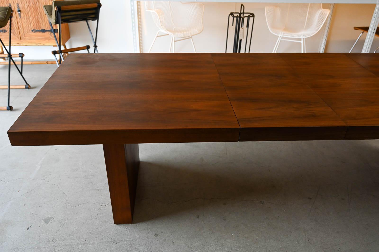 Walnut Dining Table by Merton Gershun for Dillingham Esprit Collection, ca. 1970 3