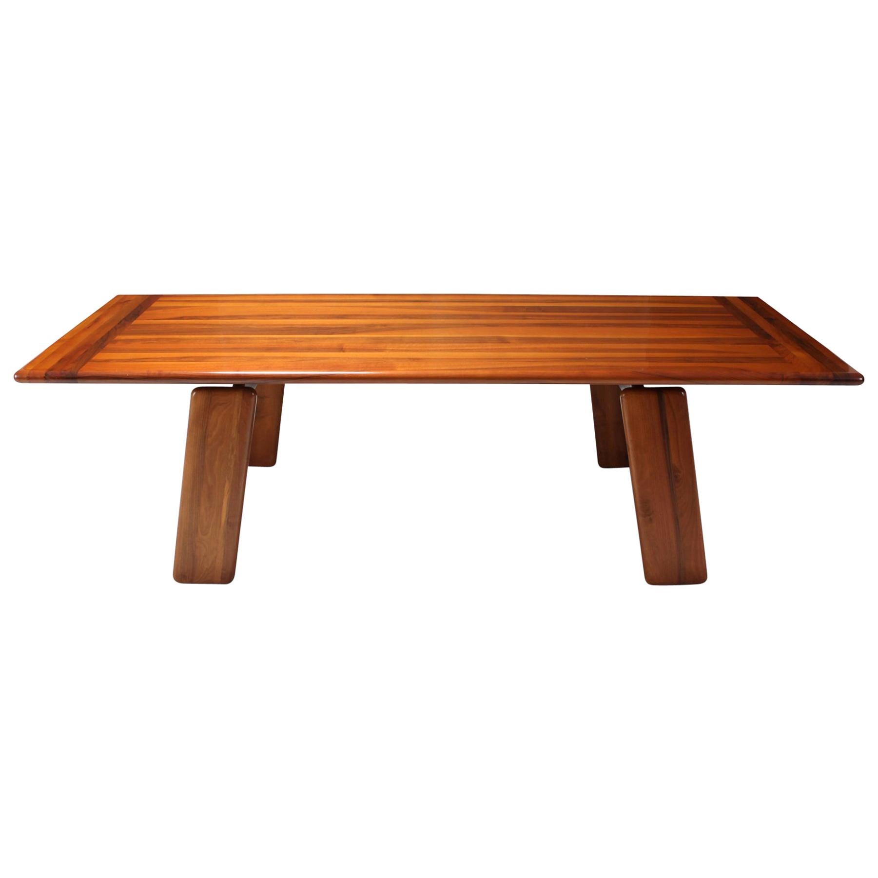 Mario Marenco walnut Dining Table, Italy