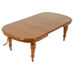 Walnut Dining Table, Extendable Table, Victorian, Scotland 1880