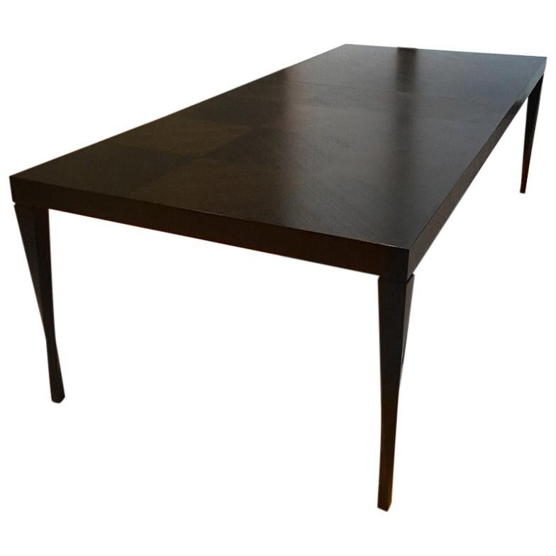 Walnut Dining Table with No Obstruction for 14 Diners For Sale