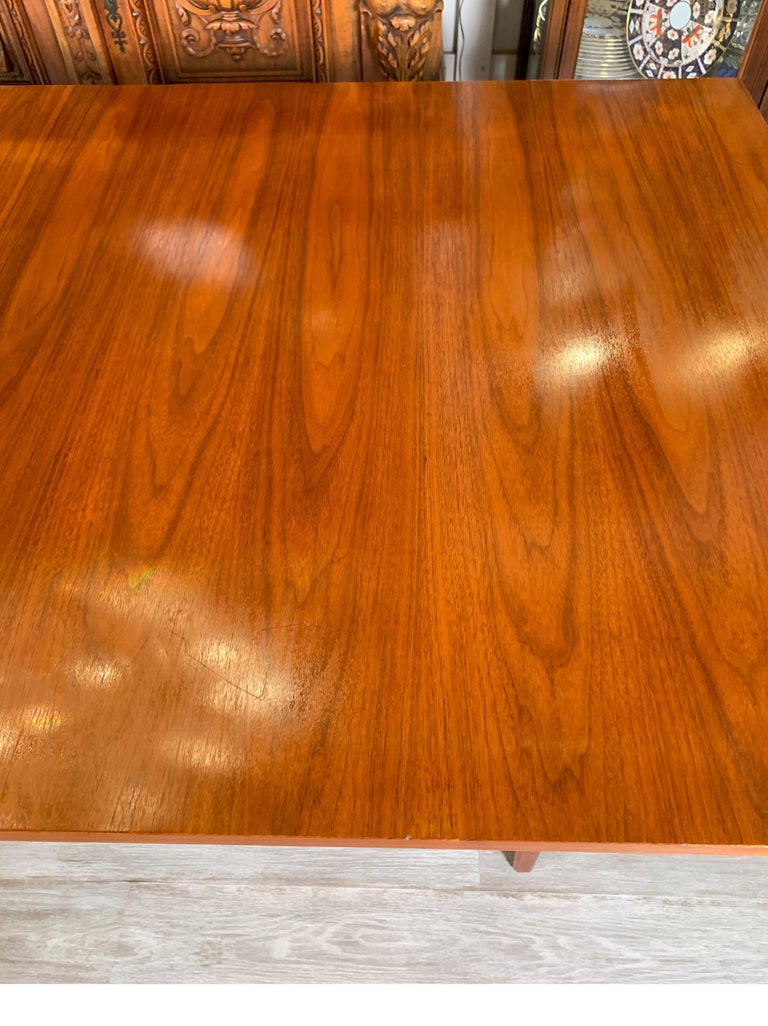 Walnut Dining Table with Two Stored Leaves by Nelson for Herman Miller at 1stDibs