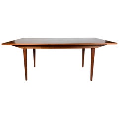 Walnut Dining Table with Two Stored Leaves by George Nelson for Herman Miller