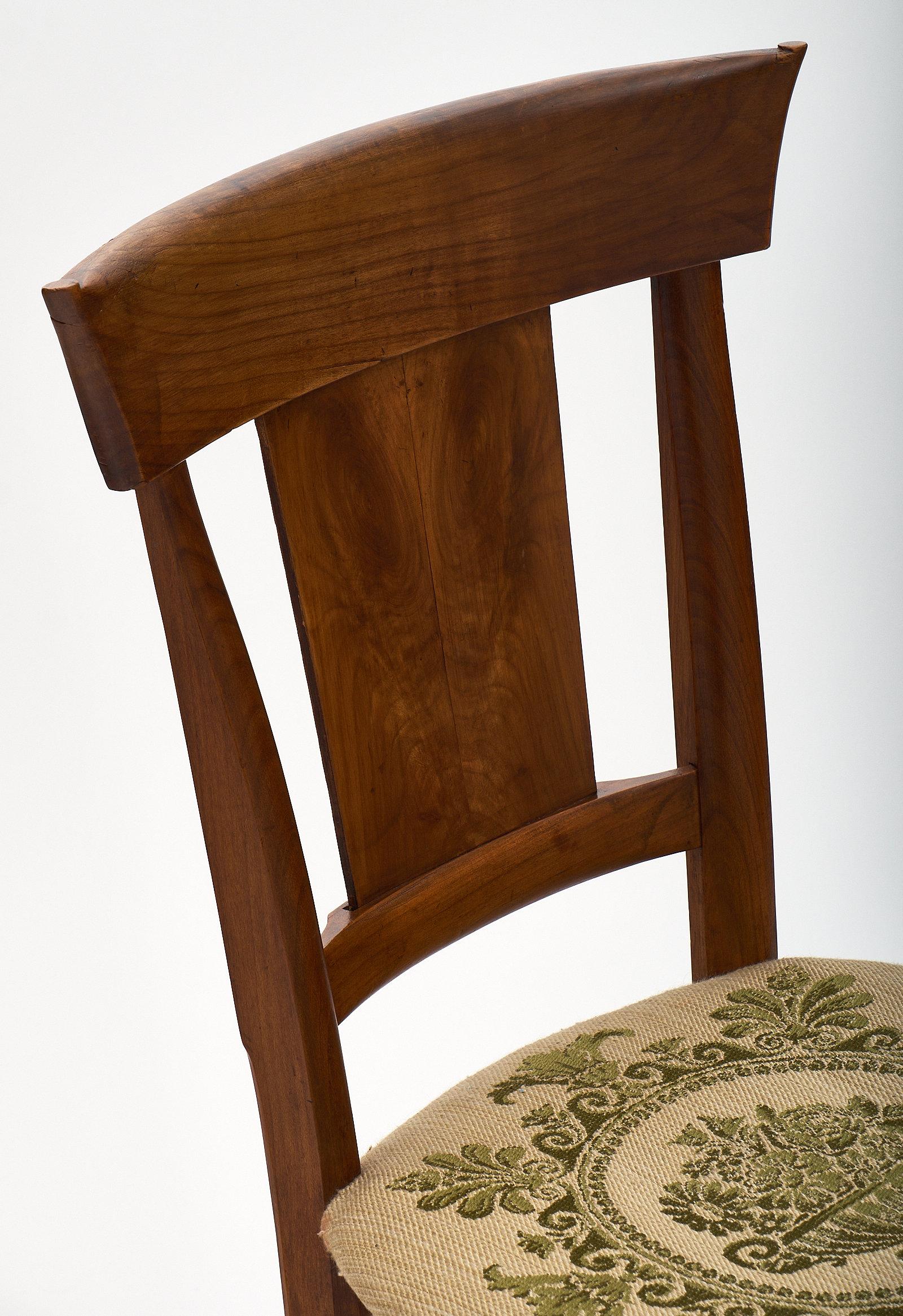 Mid-19th Century Walnut Directoire Period Dining Chairs