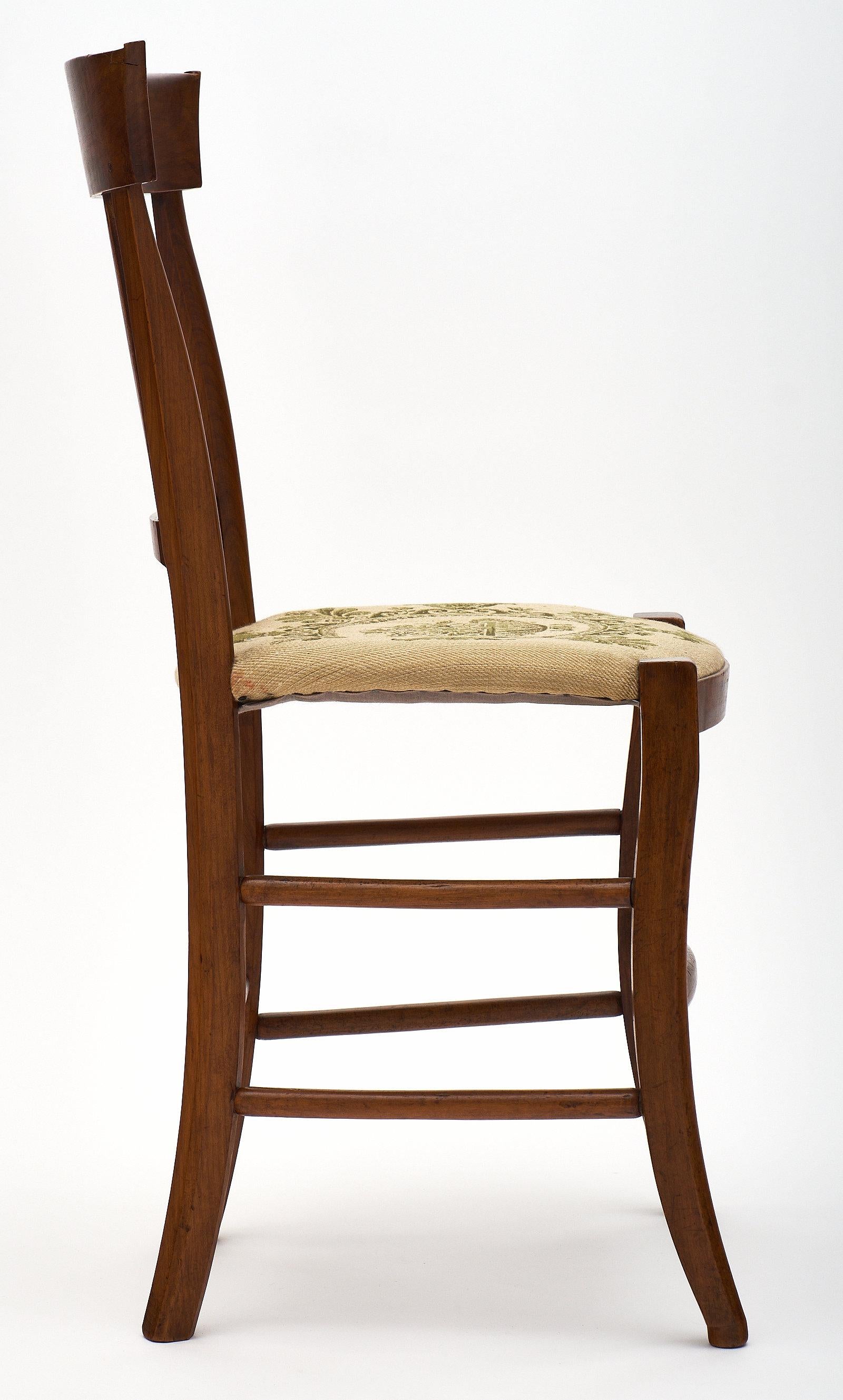 Walnut Directoire Period Dining Chairs 3