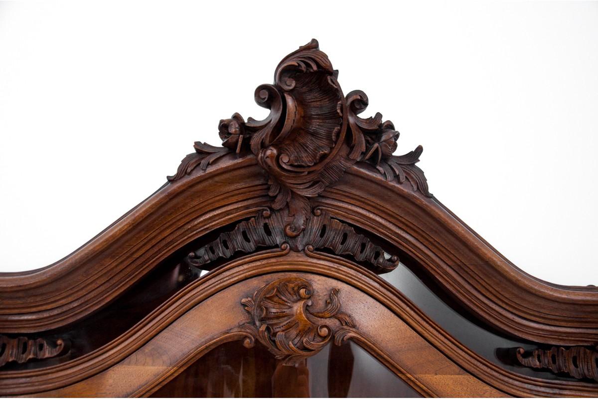 French Walnut Display Case, France, circa 1890