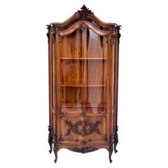 Walnut Display Case, France, circa 1890