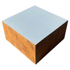 Used Walnut Display Cube, 1960s
