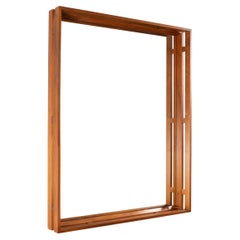 Walnut Double Frame Mirror, Sweden, 1960’s