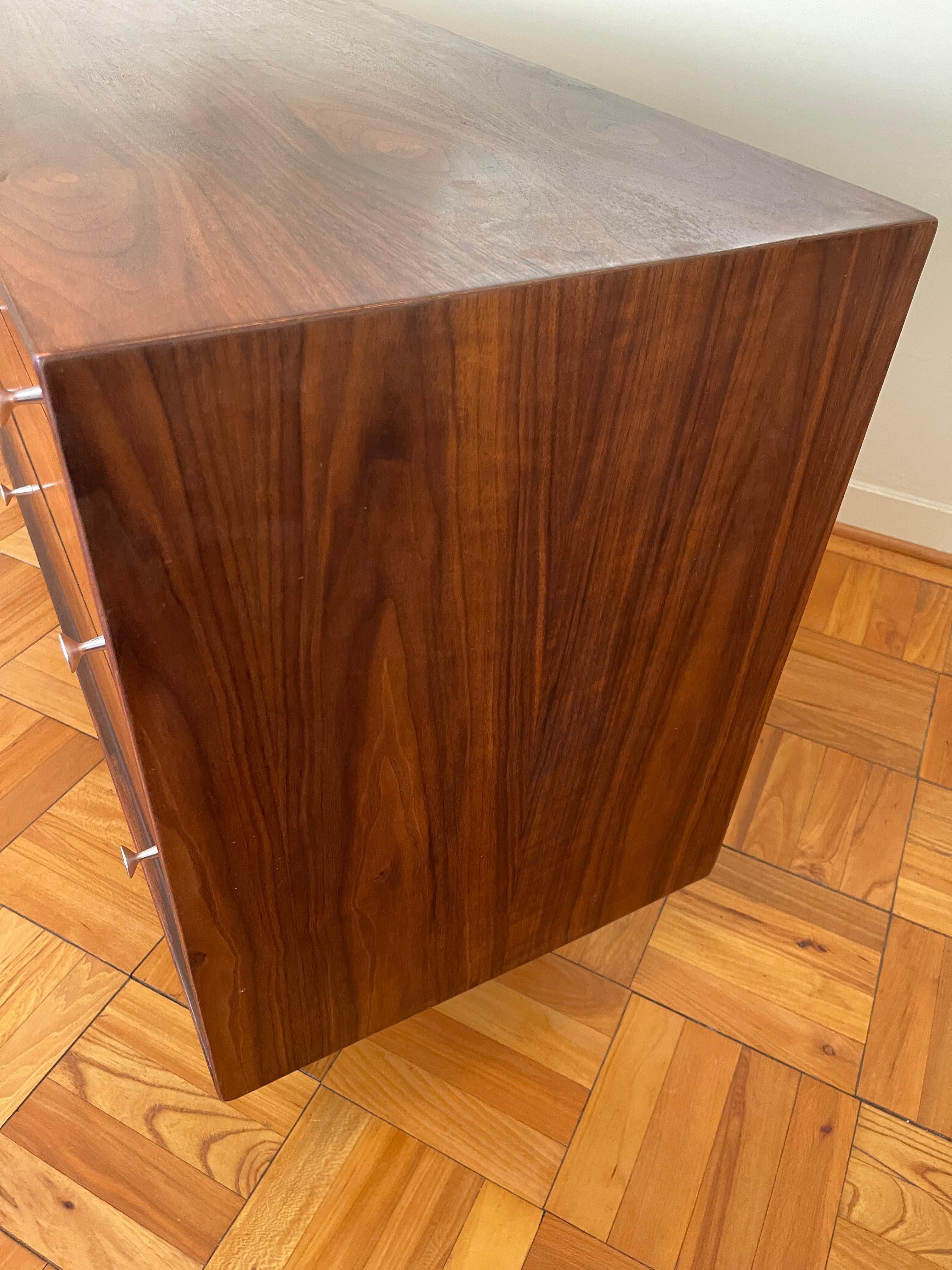 Walnut Dresser by Craig Nealy for Glenn of California Robert Baron Credenza In Good Condition For Sale In Los Gatos, CA