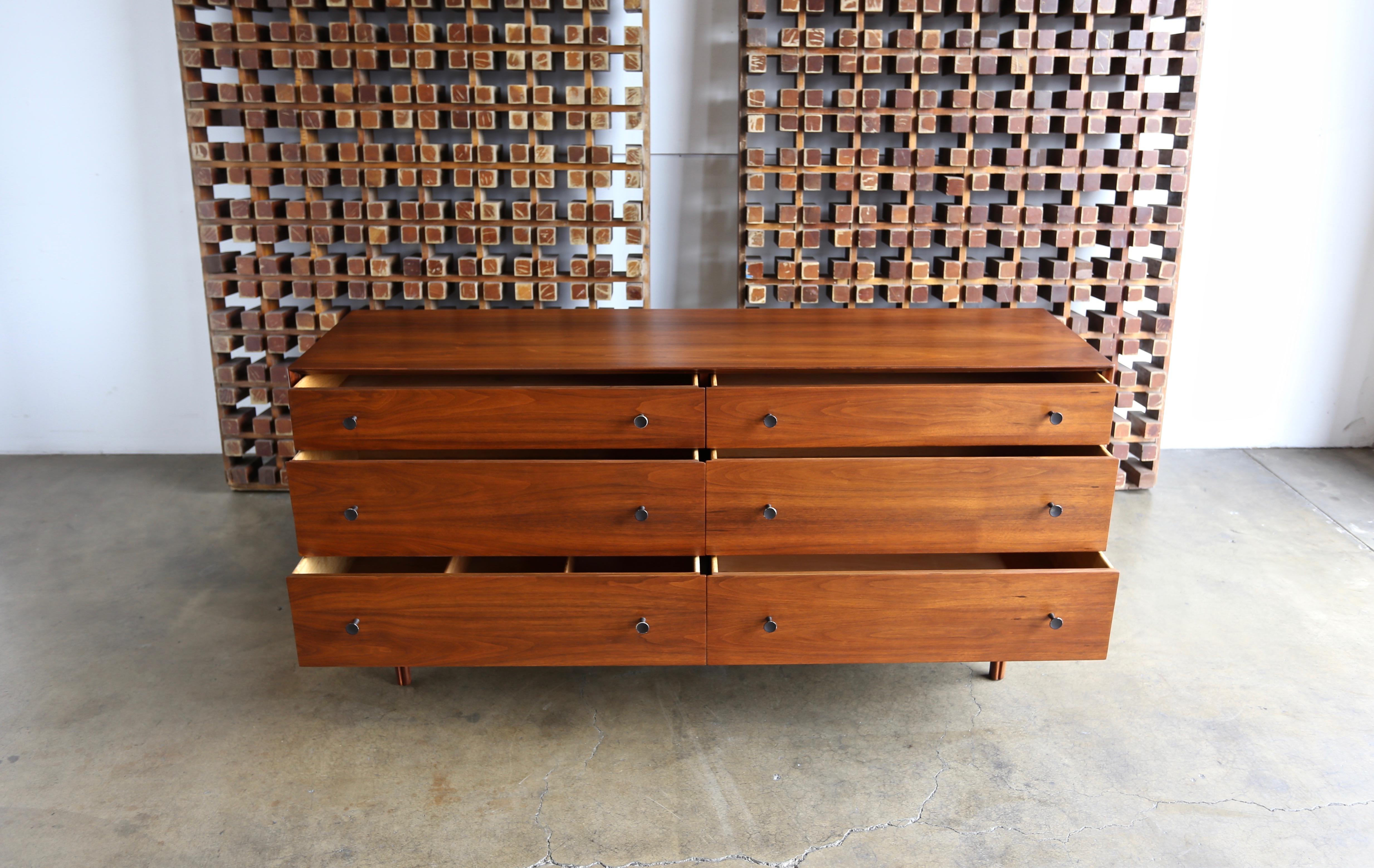 Walnut Dresser by Dresser by Robert Baron for Glenn of California 1