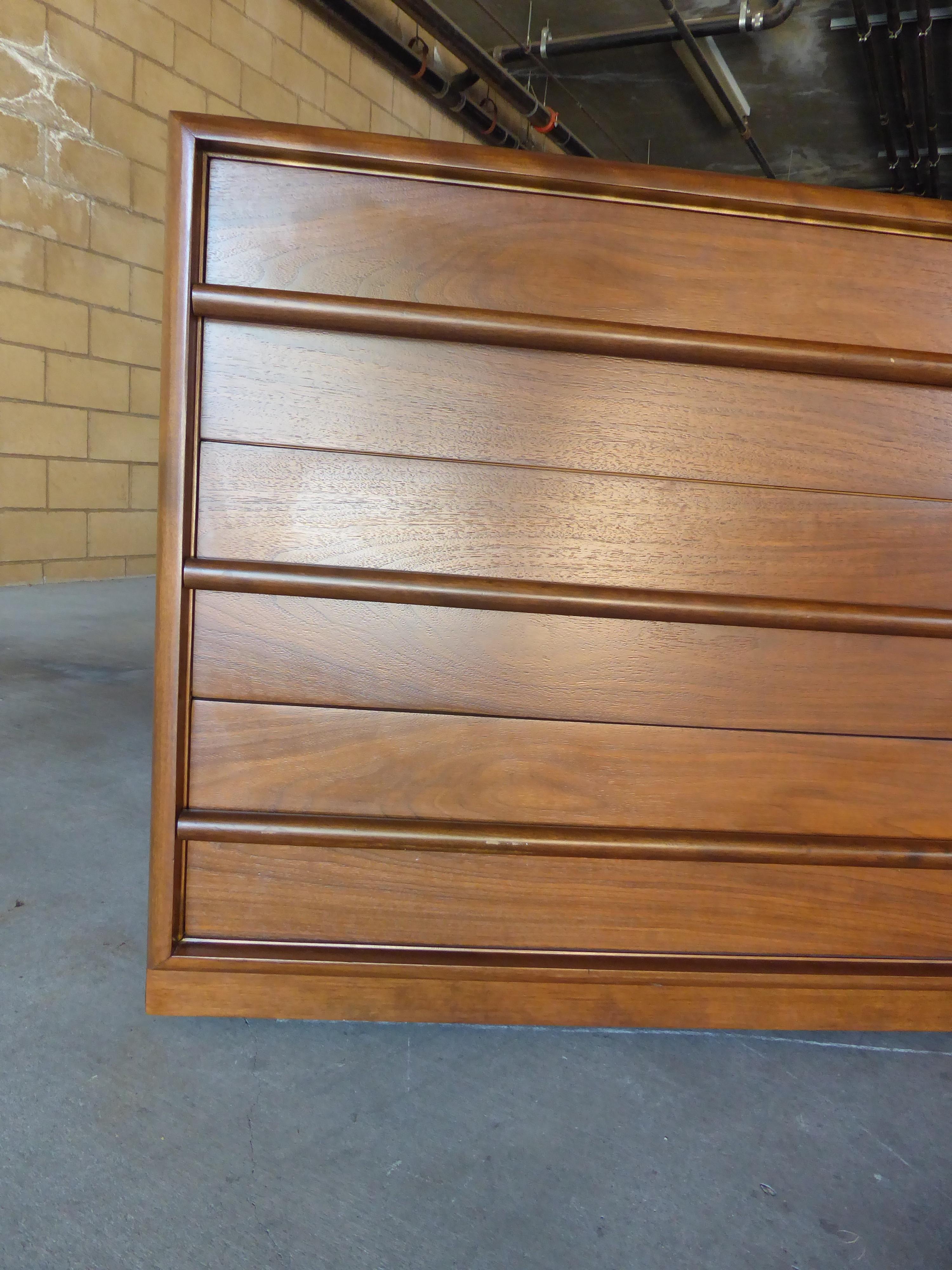 Oak Walnut Dresser by T. H. Robsjohn-Gibbings for Widdicomb Furniture