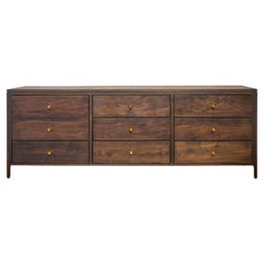 Walnut Dresser Continuous Grain Drawer Fronts Bookmatched
