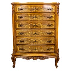 Antique Walnut Dresser from Early 20th Centrum in Neo-Rococo Style