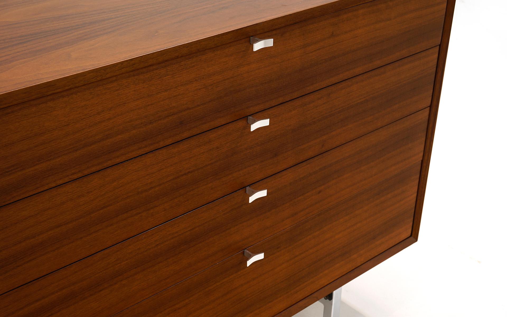 Walnut Dresser / Storage Cabinet by George Nelson.  Beautiful Condition. In Good Condition In Kansas City, MO