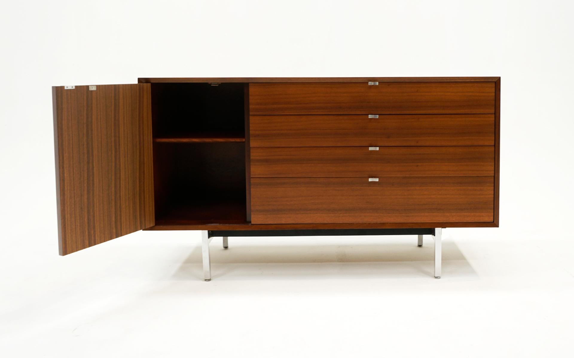 Mid-20th Century Walnut Dresser / Storage Cabinet by George Nelson.  Beautiful Condition.