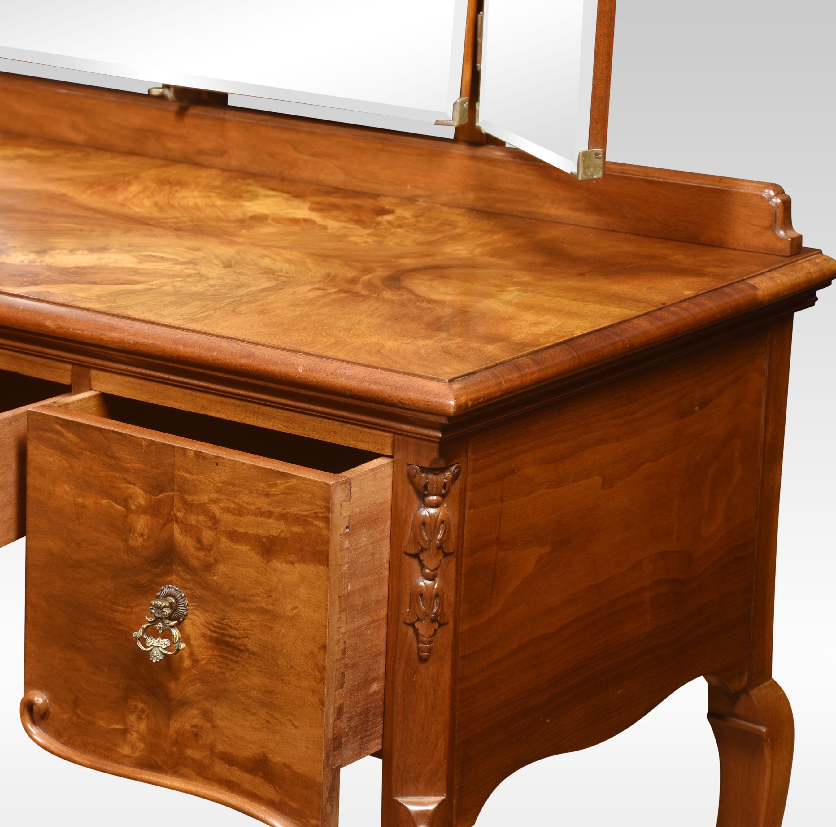 20th Century Walnut Dressing Table For Sale